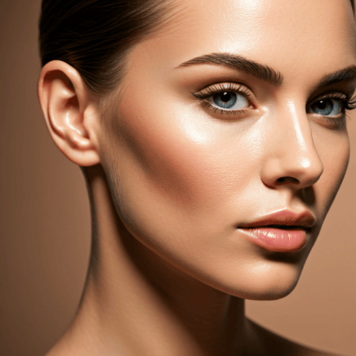 Mulher com pele radiante